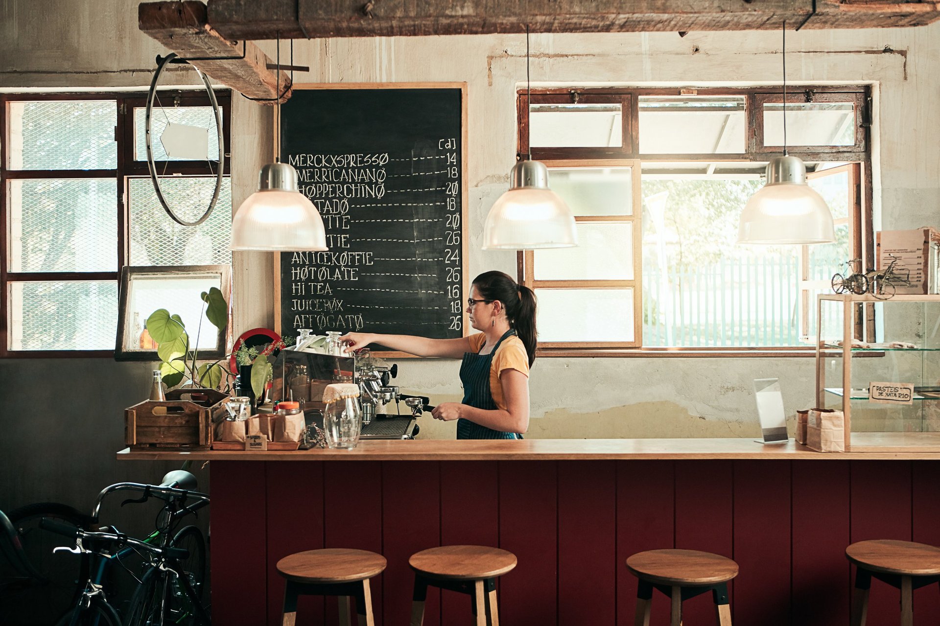 Café interior detail